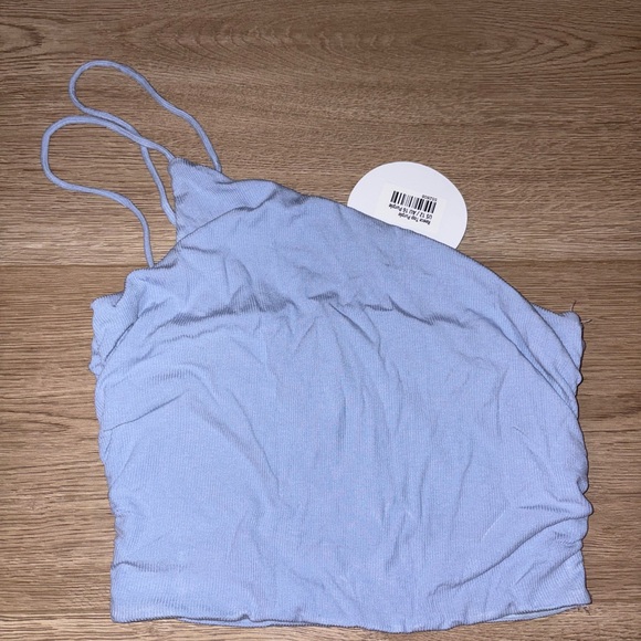 Princess Polly Light Purple Asymmetric Crop Top - Picture 6 of 6